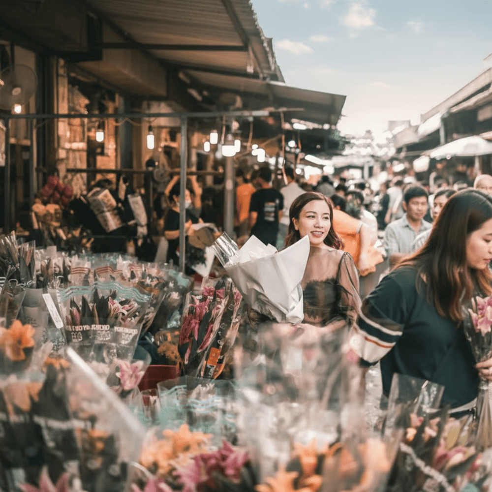 The market's lively atmosphere essences as a cultural and culinary hub in the heart of the city